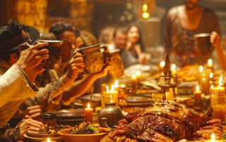 Grünkohlgelage als Betriebsfeier nahe Hannover im Mittelalter-Restaurant "Excalibur"