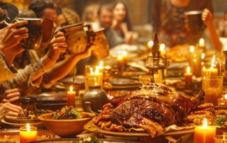 Grünkohlgelage als Weihnachtsfeier nahe Hannover im Mittelalter-Restaurant "Excalibur"