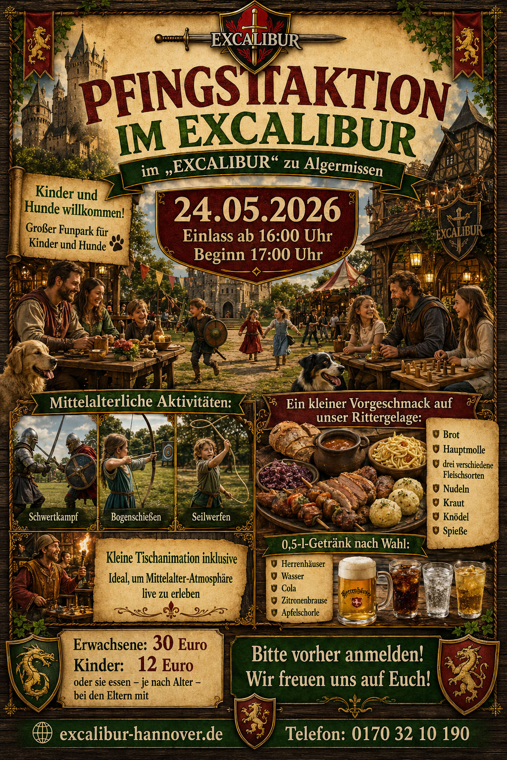 Pfinstfest 2026 im EXCALIBUR in Algermissen