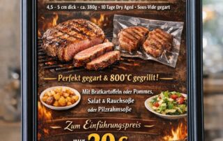 Steak-Special in der Eventgastronomie Excalibur